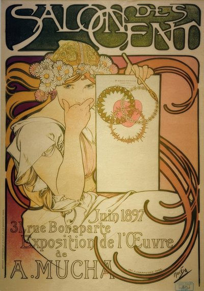 Salon of the Hundred by Alphonse Mucha