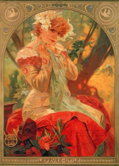 Sarah Bernhardt by Alphonse Mucha