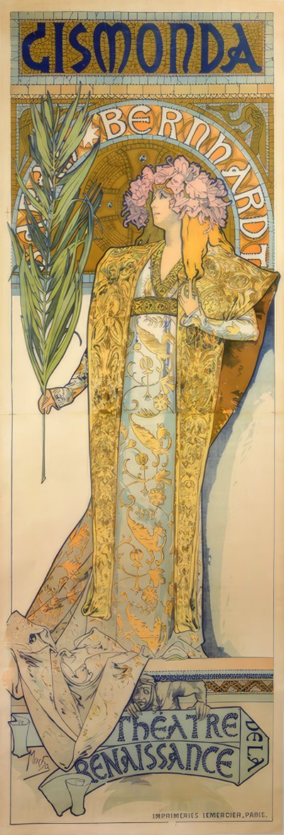 Sarah Bernhardt by Alphonse Mucha