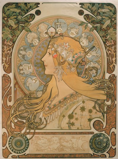 Zodiac by Alphonse Mucha