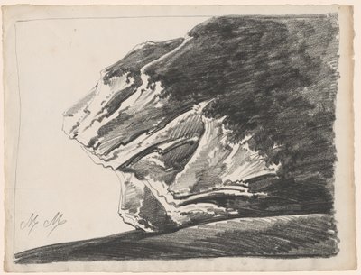 A Bizarre Rock Formation by Alphonse Nicolas Michel Mandevare