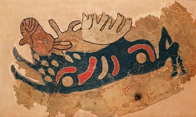 Elk, fragment of a saddle cover by Altaic School
