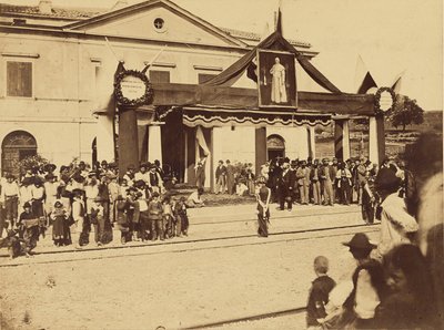 Inauguration of the Ceccano Station by Altobelli and Molins