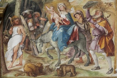 Flight into Egypt by Altobello Melone