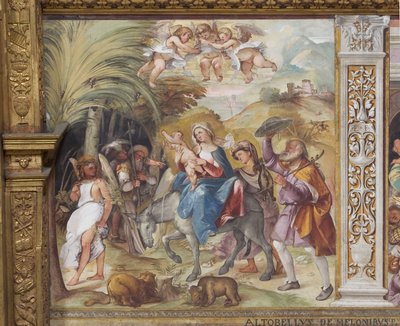 Flight into Egypt by Altobello Melone