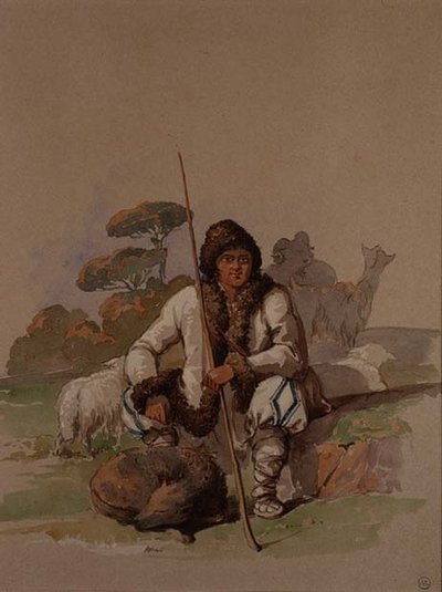 Shepherd, c.1855 by Amadeo Preziosi