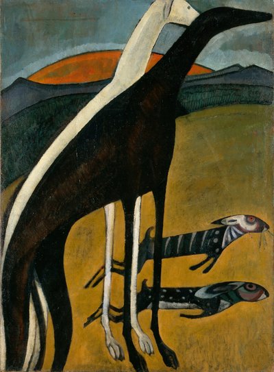 Greyhounds, c.1911 by Amadeu de Souza Cardoso