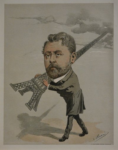 Gustave Eiffel from Les Hommes du Siècle by Amand Vaché