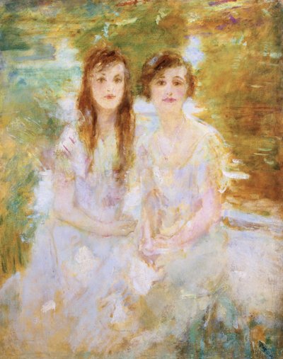 Study of two young girls by Ambrose McEvoy