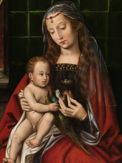 Madonna (detail) by Ambrosius Benson