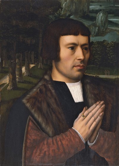 Portrait of a Man Praying by Ambrosius Benson