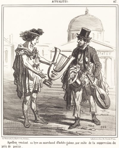 Apollo Selling His Lyre by Amédée Charles Henri Cham