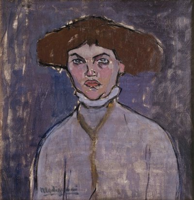 Bust of a Young Woman by Amedeo Modigliani