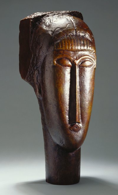 Head of a Woman with a Fringe by Amedeo Modigliani