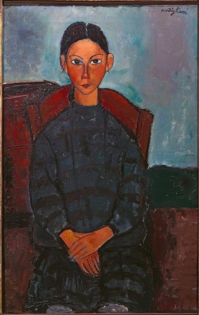 The Little Girl with the Black Apron by Amedeo Modigliani