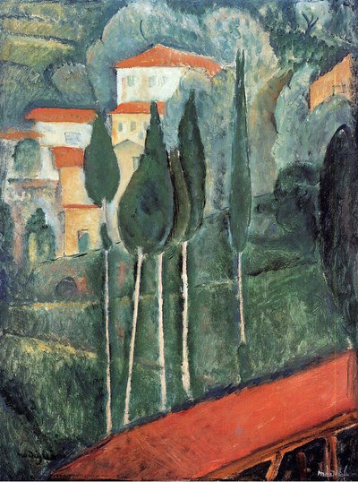 Landscape, South of France by Amedeo Modigliani