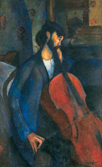 The Cellist by Amedeo Modigliani