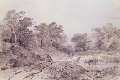 A Country Road between Trees by Amelia Long