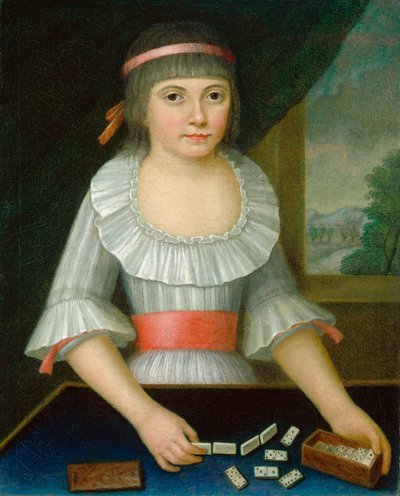 The Domino Girl by American 18th Century