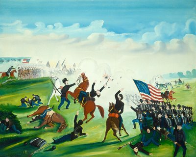 Civil War Battle by American 19th Century