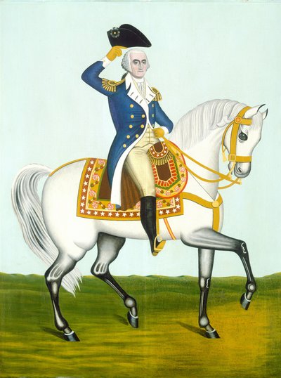 General Washington on a White Charger by American 19th Century