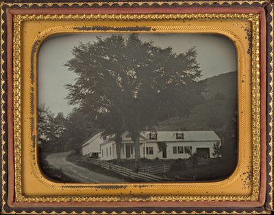 House on a Hillside by American 19th Century