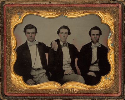 Portrait of Three Young Men by American 19th Century