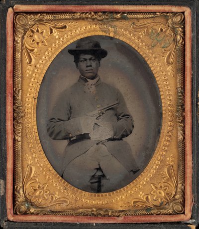 Portrait of a USCT Private by American 19th Century