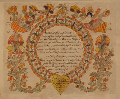 Baptismal Certificate by American 20th Century