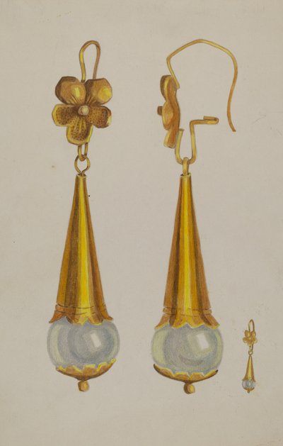 Earrings by American 20th Century