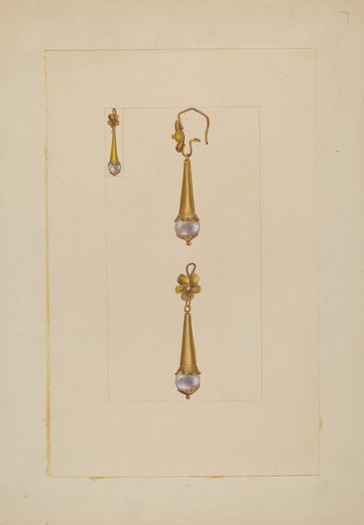 Earrings by American 20th Century