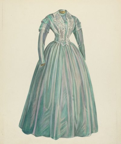 Lavender Taffeta Dress by American 20th Century