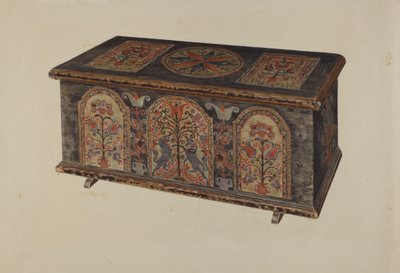 Pa. German Dowry Chest by American 20th Century