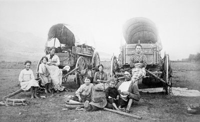 American Pioneer Family, c.1870 by American Photographer