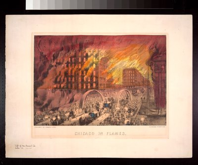 Chicago in Flames, 1871 by American Photographer