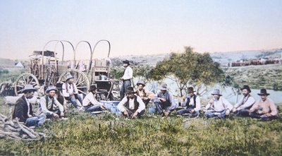 Cowboys at Lunch by American Photographer