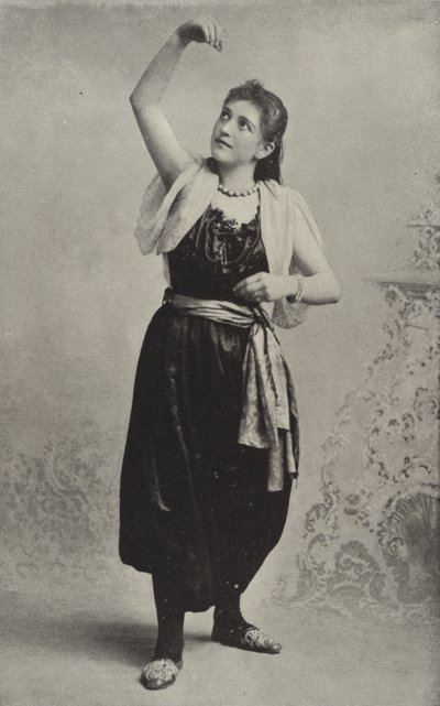 Dancing Girl from the Hungarian Cafe Chantant by American Photographer