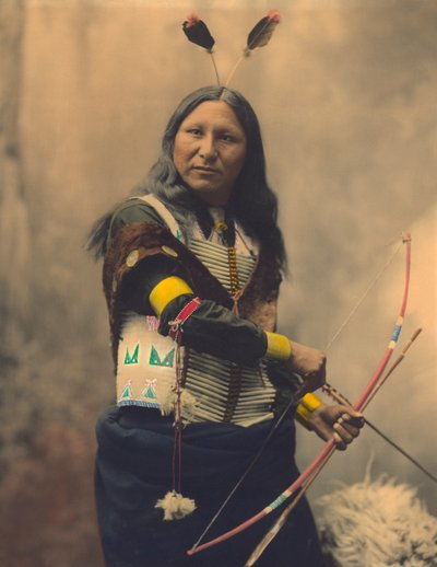 Portrait of Oglala Sioux Shout At by American Photographer