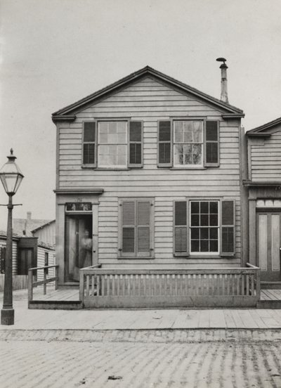 Residence at 42 Monroe St., Chicago, 1869 by American Photographer