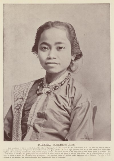 Toajong, Sundanese Javan by American Photographer