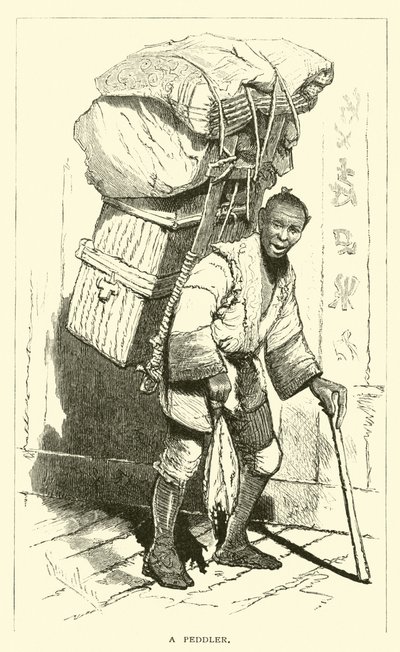 A peddler by American School