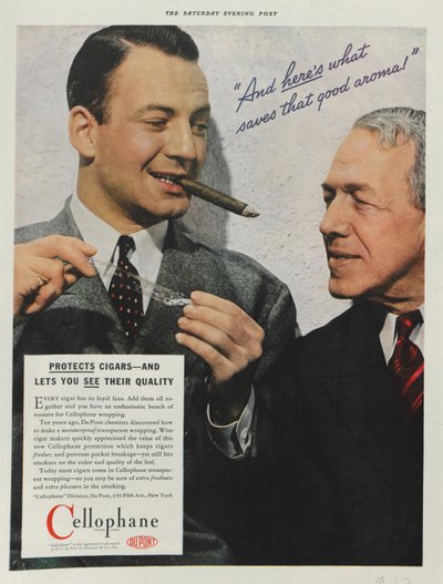 Advertisement for DuPont Cellophane, 1937 by American School
