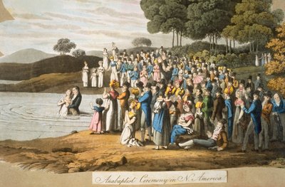Anabaptist Ceremony in North America by American School
