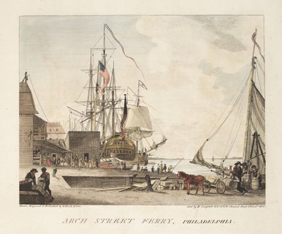 Arch Street Ferry, Philadelphia by American School