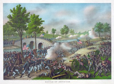 Battle of Antietam by American School