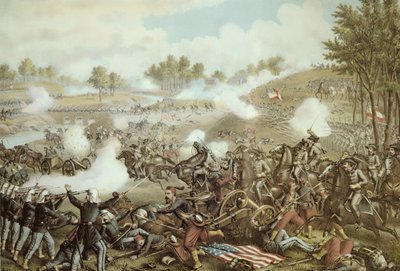 Battle of First Bull Run by American School