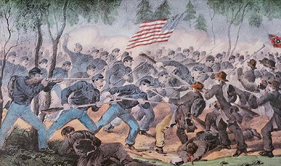 Battle of Spottsylvania, Virginia by American School