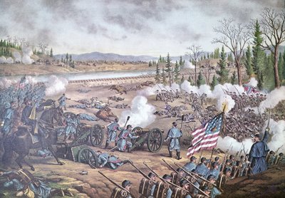 Battle of Stone River by American School