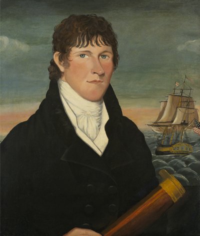 Captain David Bush, 1812 by American School