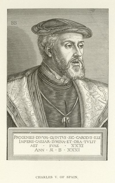 Charles V of Spain by American School